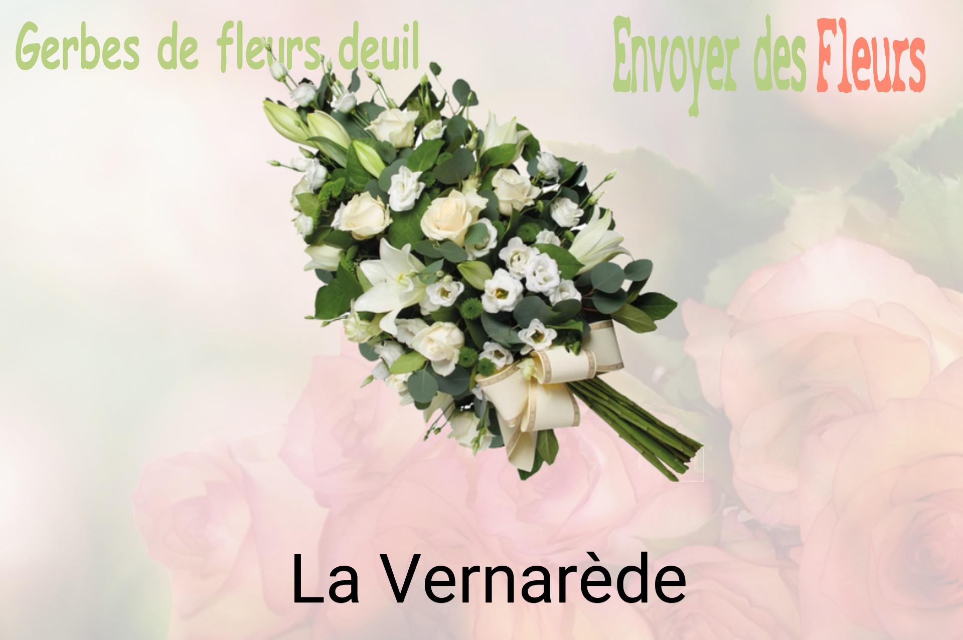 Gerbe de fleurs de deuil livrée à La Vernarède